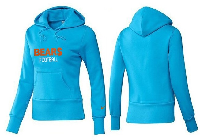 Nike Chicago Bears Women Light Blue Color Hoodie