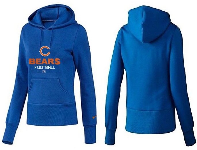 Nike Chicago Bears Blue Women Hoodie