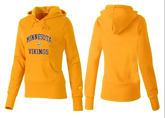 Nike Minnesota Vikings Yellow Color Women Hoodie