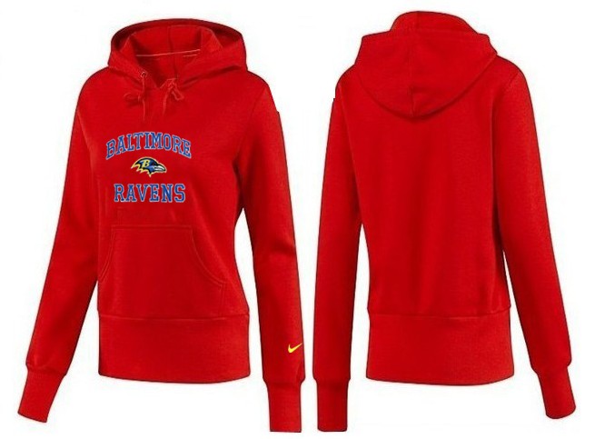 Nike Baltimore Ravens Red Hoodie Women