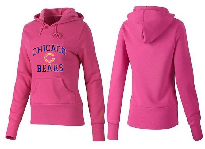 Nike Chicago Bears Pink  Color Hoodie Women