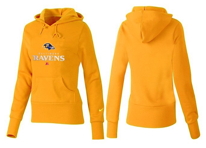 Nike Baltimore Ravens Women Yellow Color Hoodie