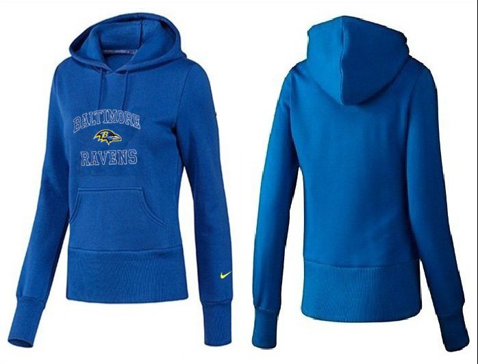 Nike Baltimore Ravens Blue Hoodie Women