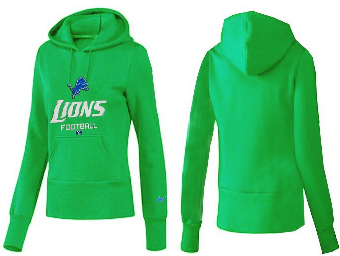 Nike Detroit Lions Green Color Hoodie for Women