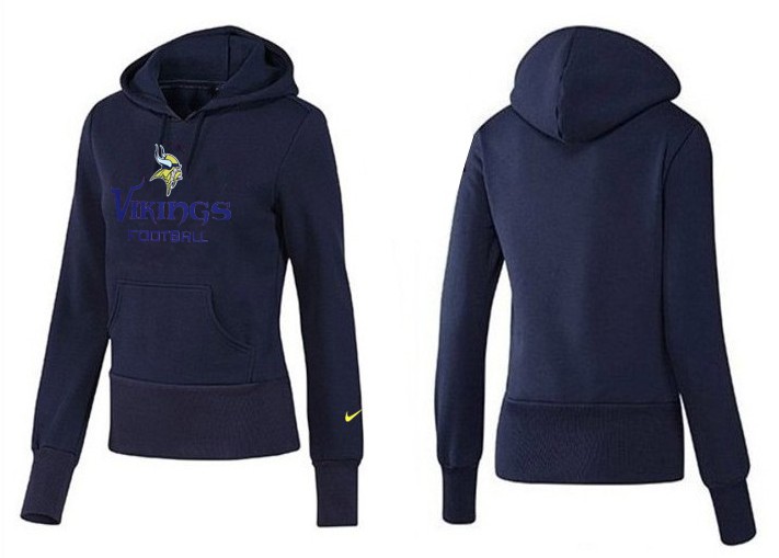 Nike Minnesota Vikings D.Blue Color Women Hoodie