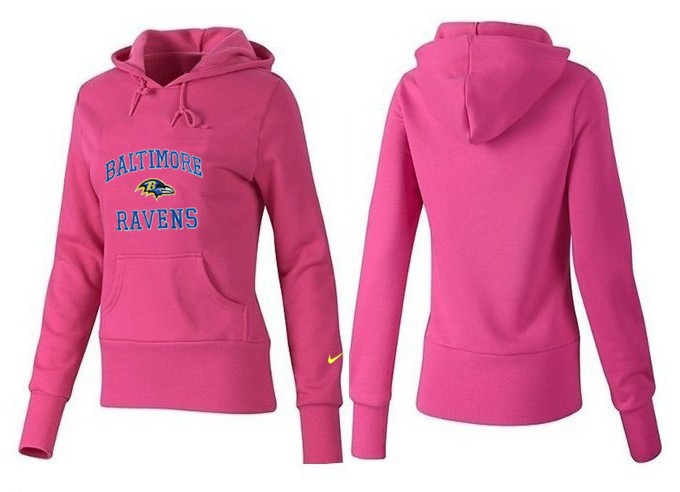 Nike Baltimore Ravens Pink Color Women Hoodie