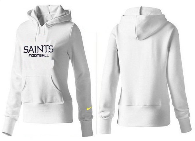 Nike New Orleans Saints White Hoodie Women