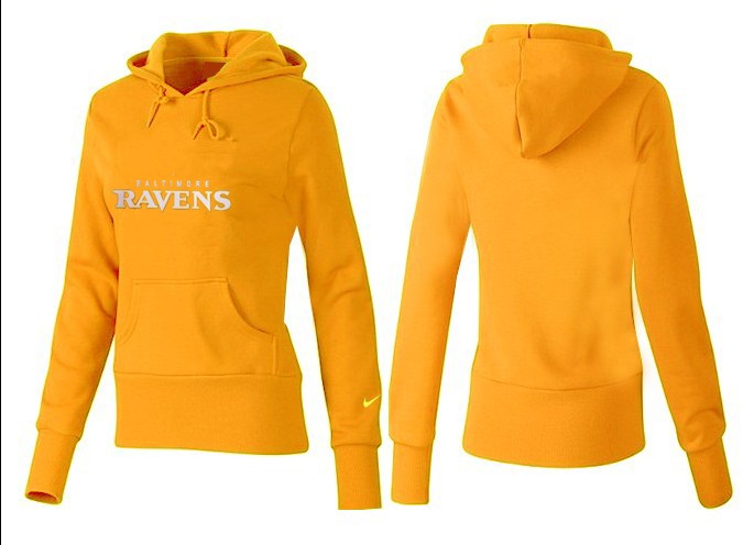 Nike Baltimore Ravens Yellow Hoodie Women