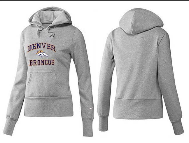 Nike Denver Broncos Home Grey Hoodie Women