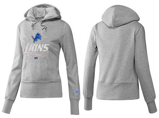 Nike Detroit Lions Grey Color Hoodie Women