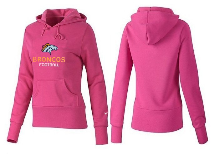 Nike Denver Broncos Home Pink Women Hoodie