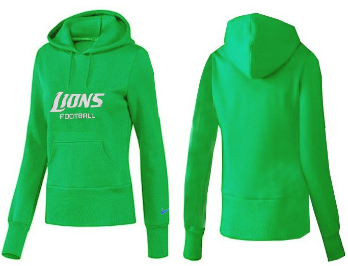 Nike Detroit Lions Green Hoodie for Women