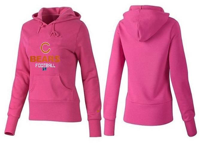 Nike Chicago Bears Women Pink Color Hoodie