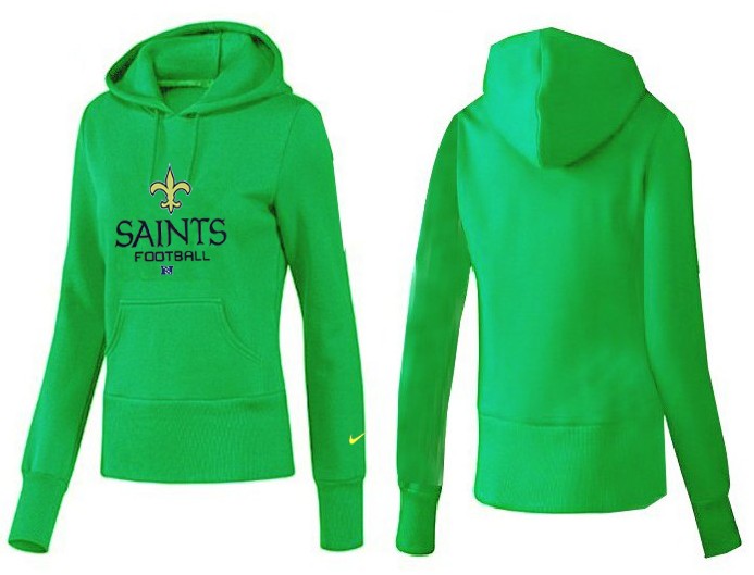 Nike New Orleans Saints Women Green Color Hoodie