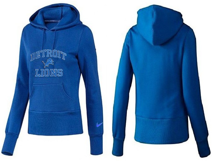 Nike Detroit Lions Blue Color Women Hoodie