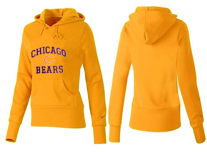 Nike Chicago Bears Yellow Color Hoodie Women