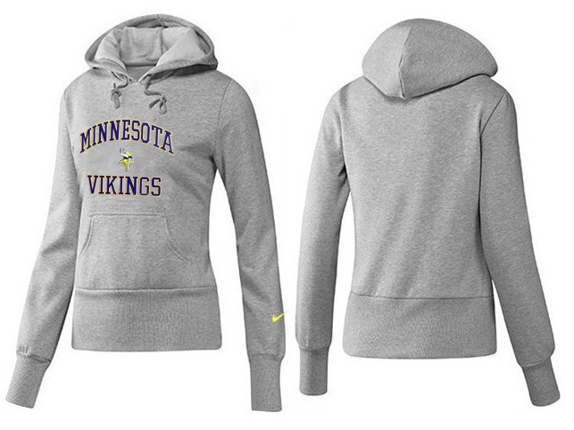 Nike Minnesota Vikings Grey Color Women Hoodie
