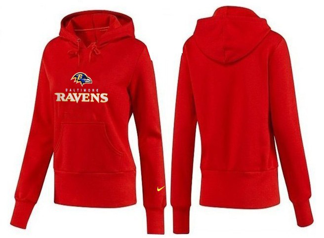 Nike Baltimore Ravens Women Red Color Hoodie