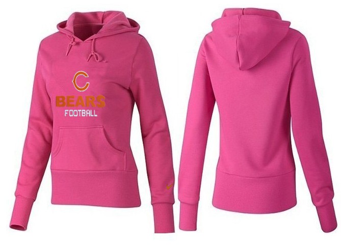 Nike Chicago Bears Pink Hoodie Women