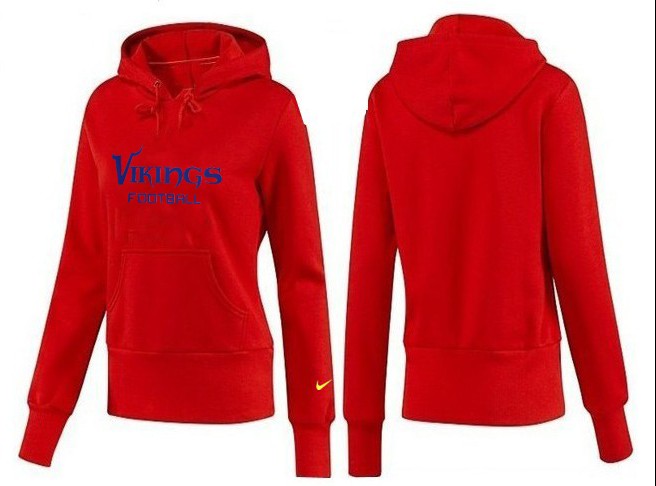 Nike Minnesota Vikings Red Color Women Hoodie