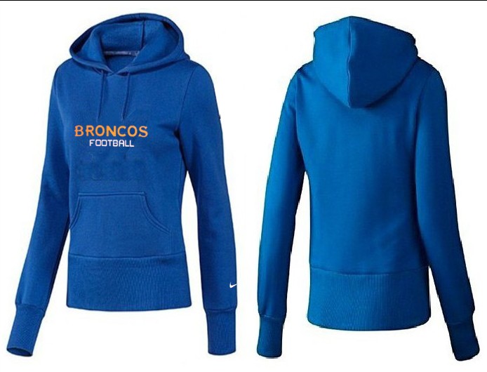 Nike Denver Broncos Home Blue Hoodie For Women