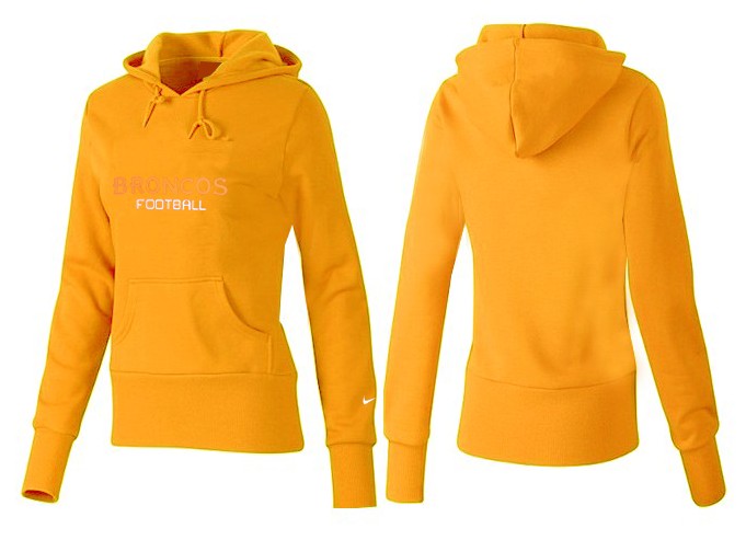 Nike Denver Broncos Home Yellow Hoodie for Women