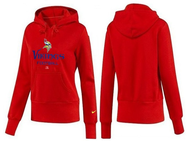 Nike Minnesota Vikings Red Women Hoodie