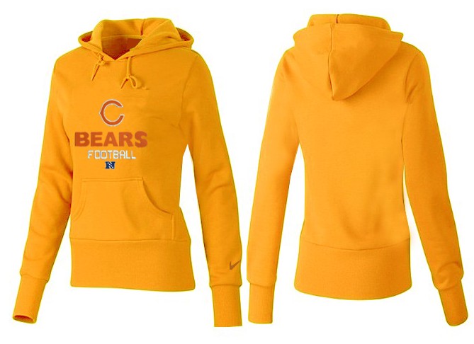 Nike Chicago Bears Yellow Hoodie Women