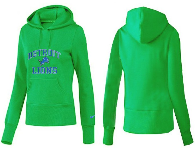 Nike Detroit Lions Green Color Women Hoodie