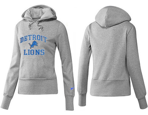 Nike Detroit Lions Grey Color Women Hoodie