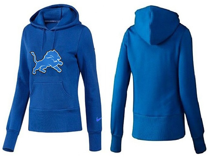 Nike Detroit Lions Blue Women Hoodie