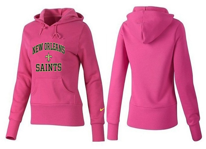 Nike New Orleans Saints Pink Color Women Hoodie