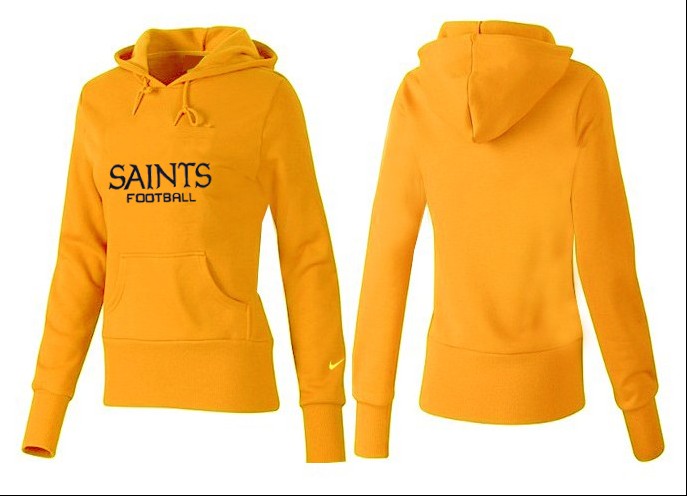 Nike New Orleans Saints Women Yellow Hoodie
