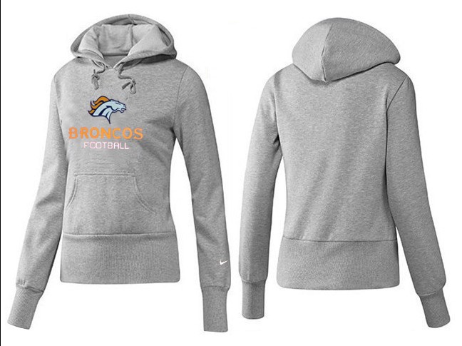 Nike Denver Broncos Home Women Grey Hoodie