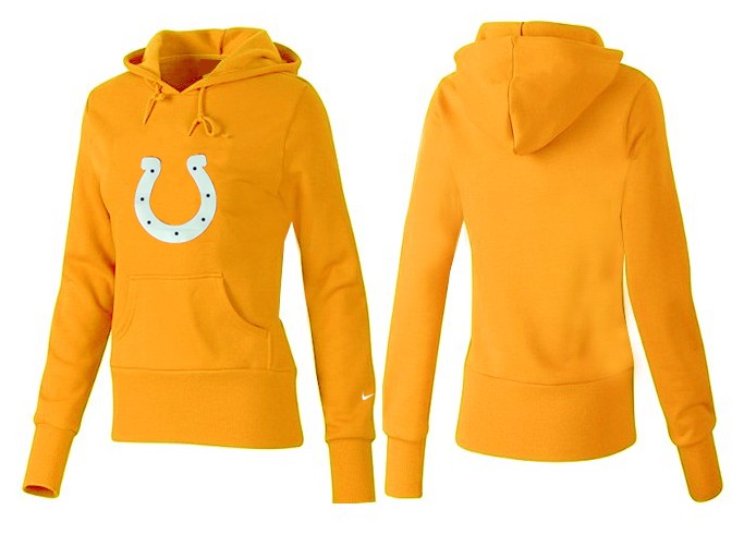 Nike Indianapolis Colts Women Yellow Hoodie