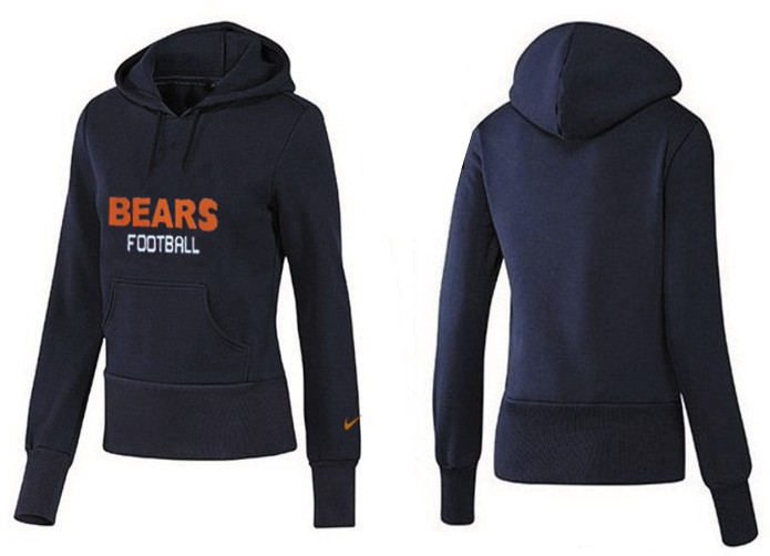 Nike Chicago Bears D.Blue Color Hoodie Women