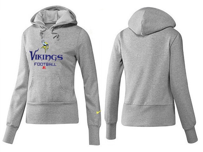 Nike Minnesota Vikings Women Grey Color Hoodie