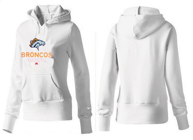 Nike Denver Broncos Home Women White Color Hoodie