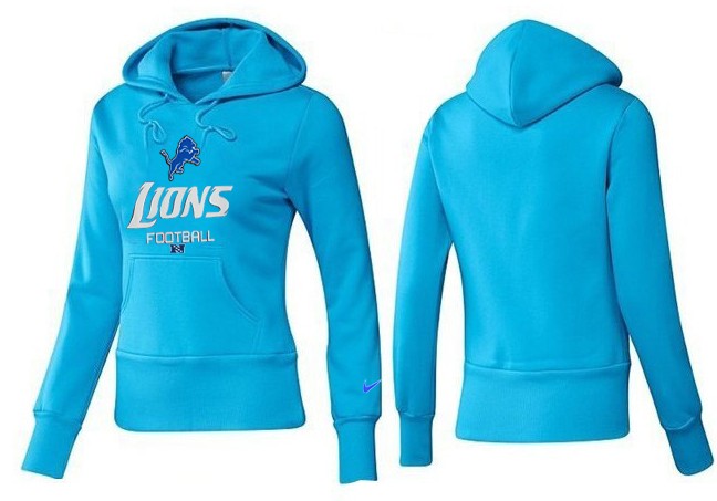 Nike Detroit Lions L.Blue Hoodie Women