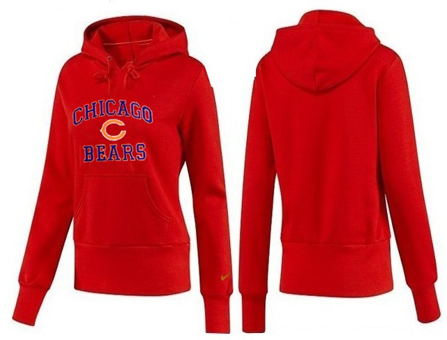 Nike Chicago Bears Women Red Color Hoodie