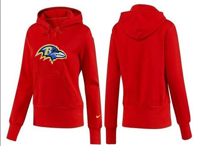 Nike Baltimore Ravens Red Women Hoodie