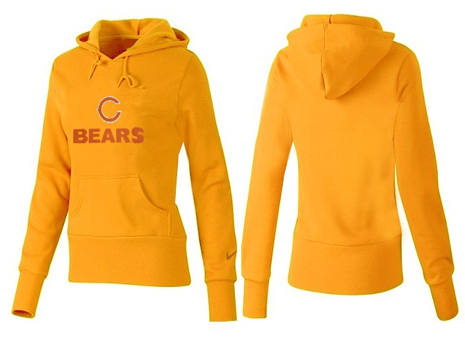 Nike Chicago Bears Women Yellow Color Hoodie