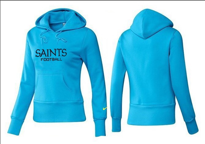 Nike New Orleans Saints L.Blue Color Women Hoodie