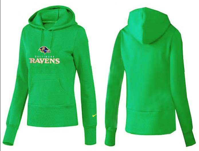 Nike Baltimore Ravens Green Color Women Hoodie