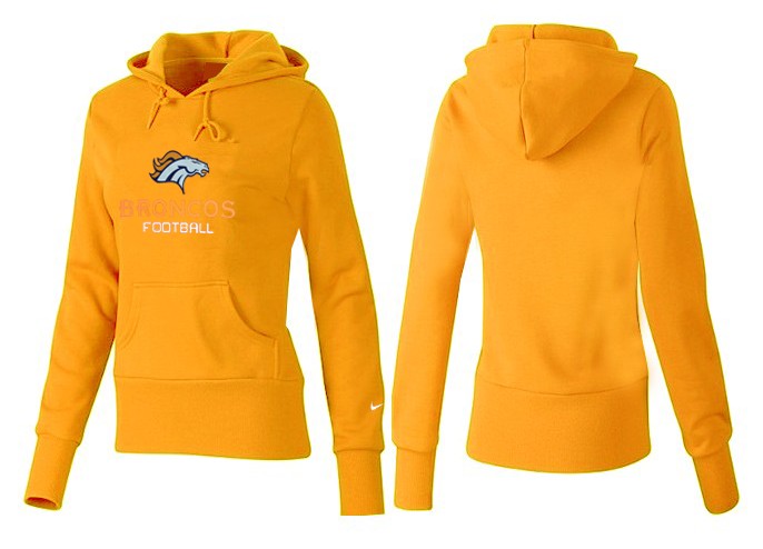 Nike Denver Broncos Home Women  Yellow Color Hoodie