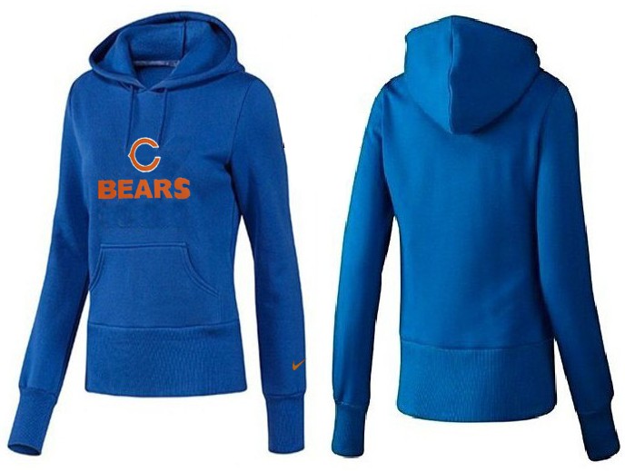 Nike Chicago Bears Blue Color Women Hoodie