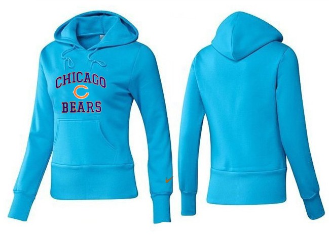 Nike Chicago Bears L.Blue Hoodie Women