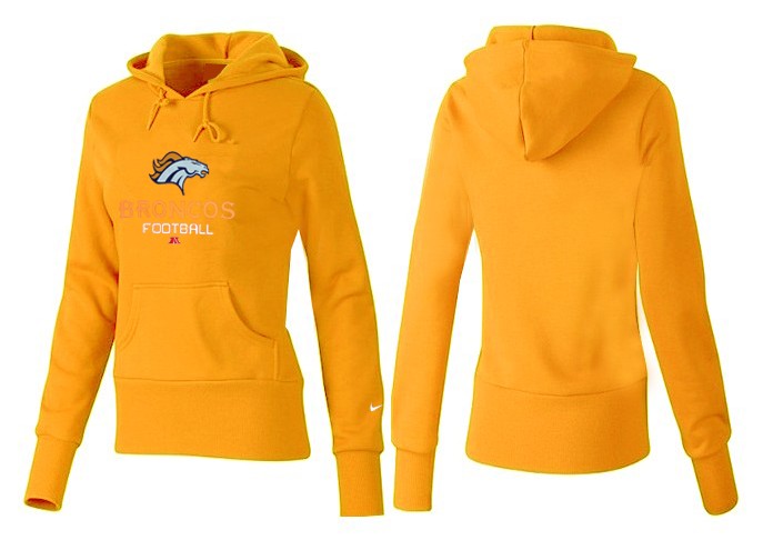 Nike Denver Broncos Home Yellow Women  Hoodie