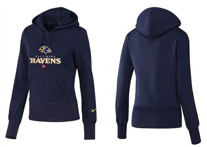 Nike Baltimore Ravens Women D.Blue Color Hoodie