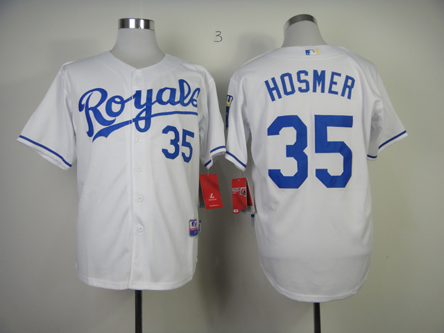 MLB Kansas City Royals #35 Hosmer White Jersey